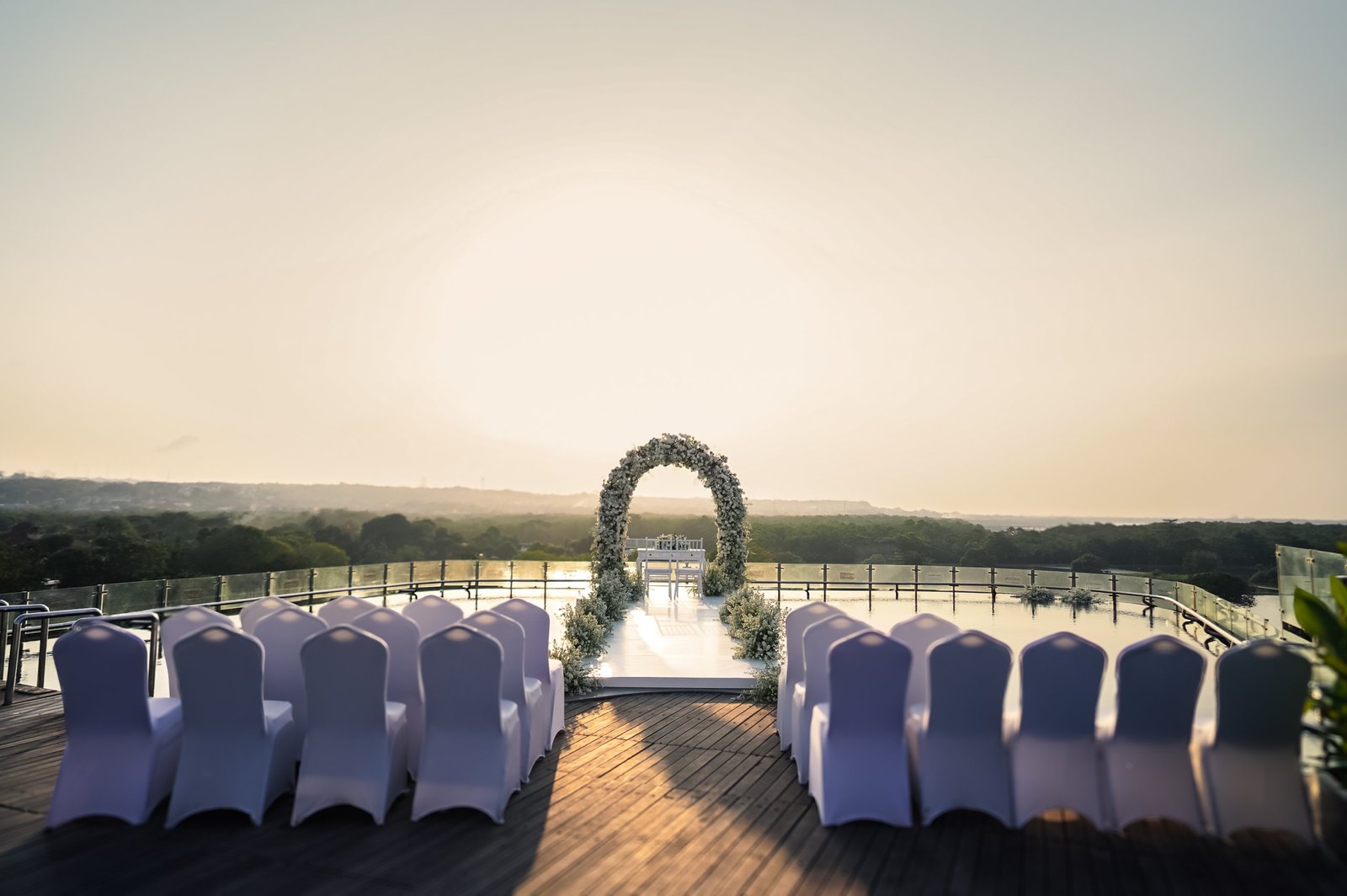 Rooftop Infinity Pool Wedding Venue